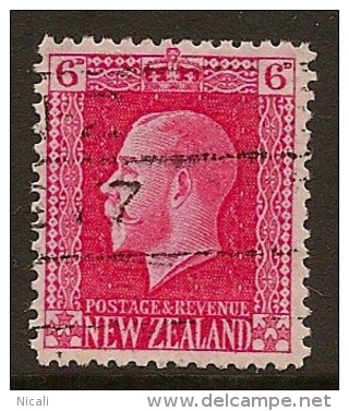 NZ 1915 6d Carmine KGV Pictorial CP K8d FU X#HY - Used Stamps