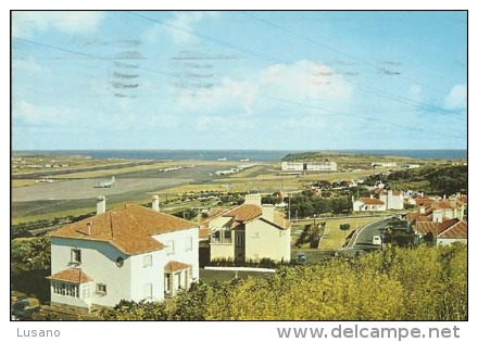 ILHA TERCEIRA - (Açores) - Vista Parcial Do Aeroporto Das Lajes - Vue Partielle De L'aérodrome De Lajes - Açores