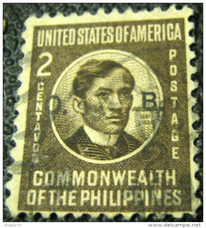 Philippines 1946 Jose Rizal Official 2c - Used - Philippines