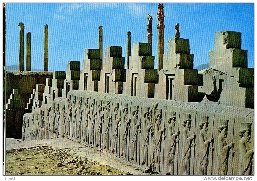 AK IRAN SHIRAZ - PERSPOLIS   GROSSE FORMAT  FOTOGRAFIE OLD POSTCARD - Iran