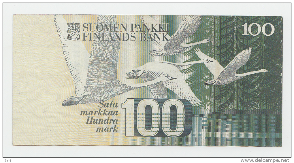 FINLAND 100 MARKKAA 1986 ( 1991 ) VF+ P 119 - Finland