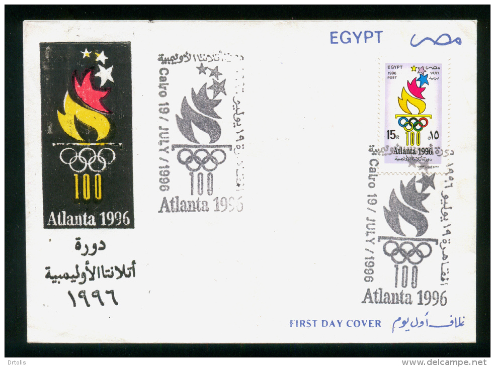 EGYPT / 1996 / SPORT / OLYMPIC GAMES / ATLANTA 96 / FDC - Cartas & Documentos