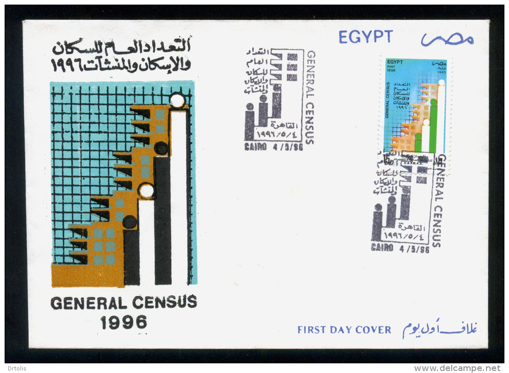 EGYPT / 1996 / GENERAL POPULATION & HOUSING CENSUS / FDC - Briefe U. Dokumente