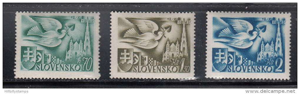 Slovakia  Scott No 74-76  Unused Hinged   Year  1942 - Gebruikt