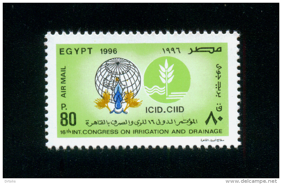 EGYPT / 1996 / AIRMAIL / ICID / CIID / INTL. CONGRESS ON IRRIGATION & GRAINAGE / MNH / VF - Ongebruikt