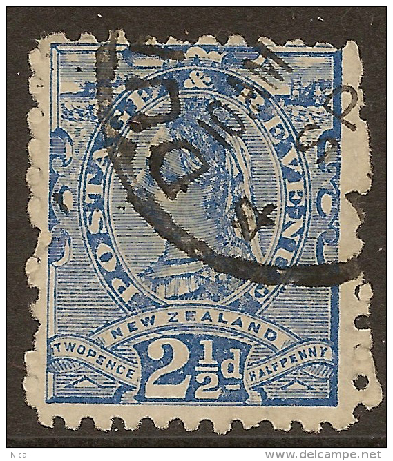 NZ 1882 2 1/2d QV SSF SG 230 U #AA27 - Used Stamps