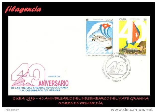 CUBA SPD-FDC. 1996-20 FECHAS HISTÓRICAS DE LA REVOLUCIÓN CUBANA - FDC