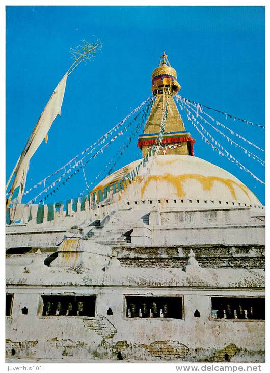 CPSM Népal-Boudhanath Stupa-Courtesy Pradhan    L1466 - Népal