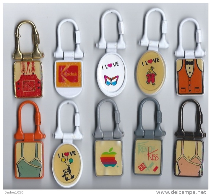 10 Portes Cléfs Themes Différents - Key-rings