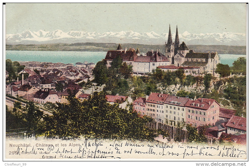 Neuchâtel. Superbe Vue En 1905 - Neuchâtel