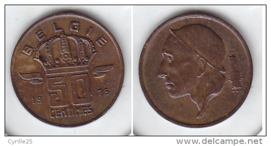 50 CENTIMES Bronze Baudouin 1976 FL - 50 Centimes