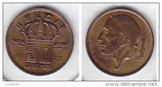 50 CENTIMES Bronze Baudouin 1977 FL - 50 Centimes