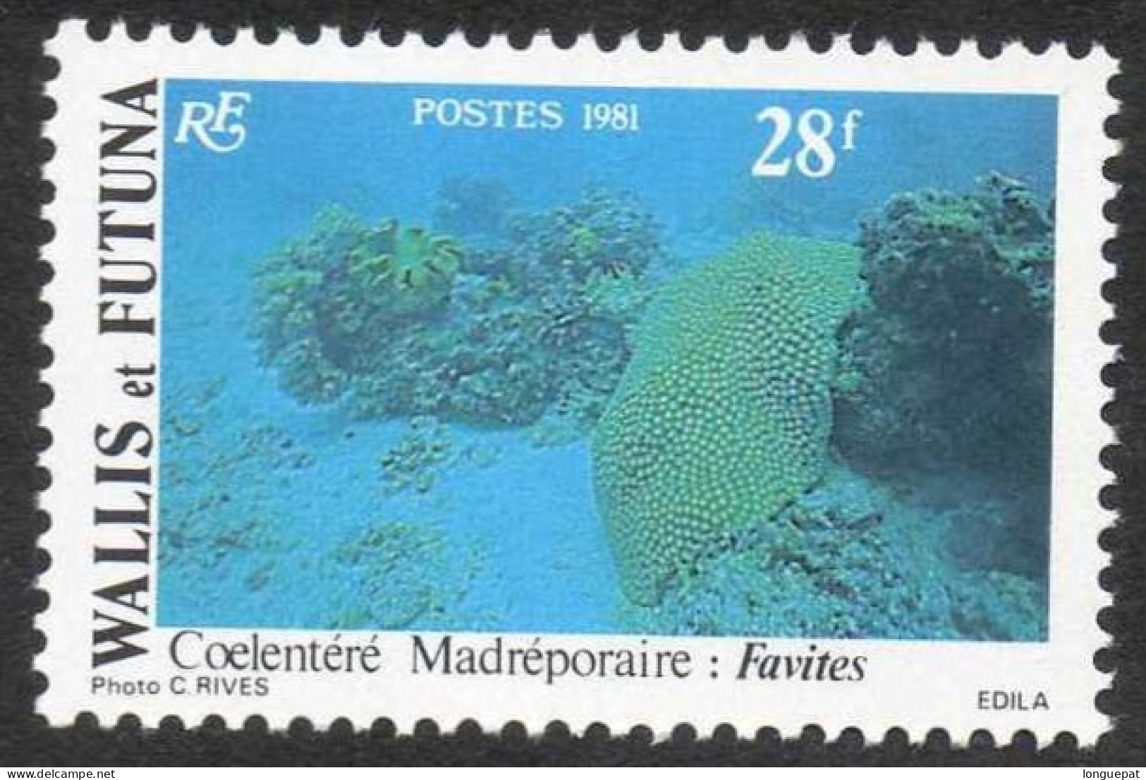 Wallis Et Futuna : Faune Et Flore Pélagiques : Favites (Corail) - Monde Marin - - Neufs