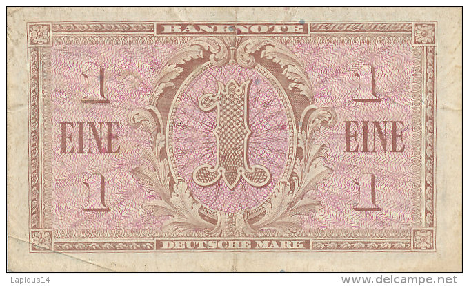 BILLETS  -ALLEMAGNE - EINE DEUTSCHE MARK  TYPE 1948 - 1 Mark