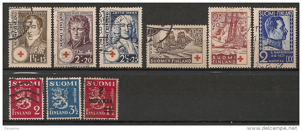 Finlande Suomi Finland. 1936-1937. Oblit. - Usados