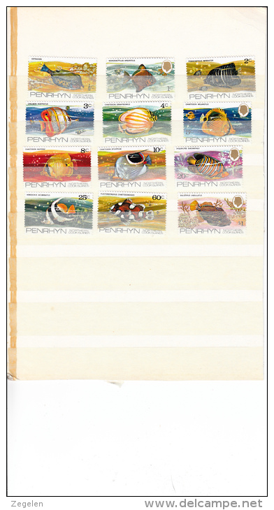 Penrhyn 44/55 ** Vissen/fishes/poissons .set MNH - Penrhyn