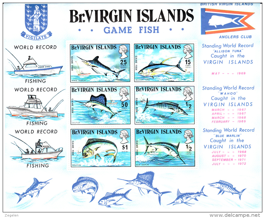 Britse Maagdeneilanden(Virgin Islands) Michel-cat.BF1 Vissen/fishes/poissons   MNH  ** - Iles Vièrges Britanniques