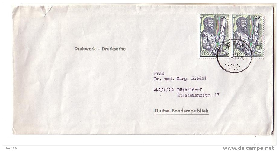 GOOD BELGIUM Postal Cover To GERMANY 1964 - Good Stamped: Vesalius - Lettres & Documents