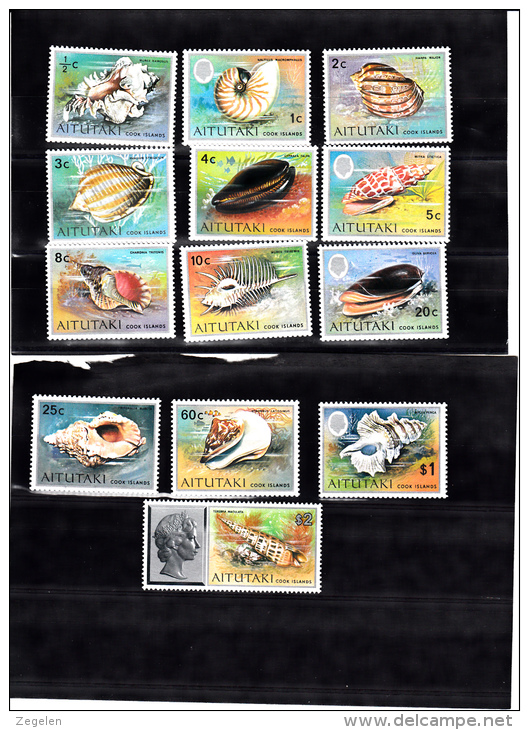 Aitutaki 82/94 Schelpen/shells Compl.set MNH - Aitutaki