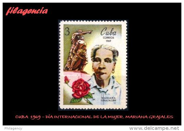 CUBA MINT. 1969-03 DÍA INTERNACIONAL DE LA MUJER. HOMENAJE A MARIANA GRAJALES - Nuovi