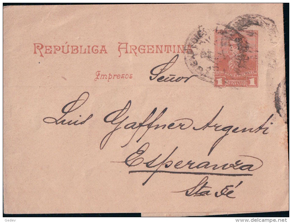 Entier Postal Argentine Bande Pour Journaux (4611) - Enteros Postales