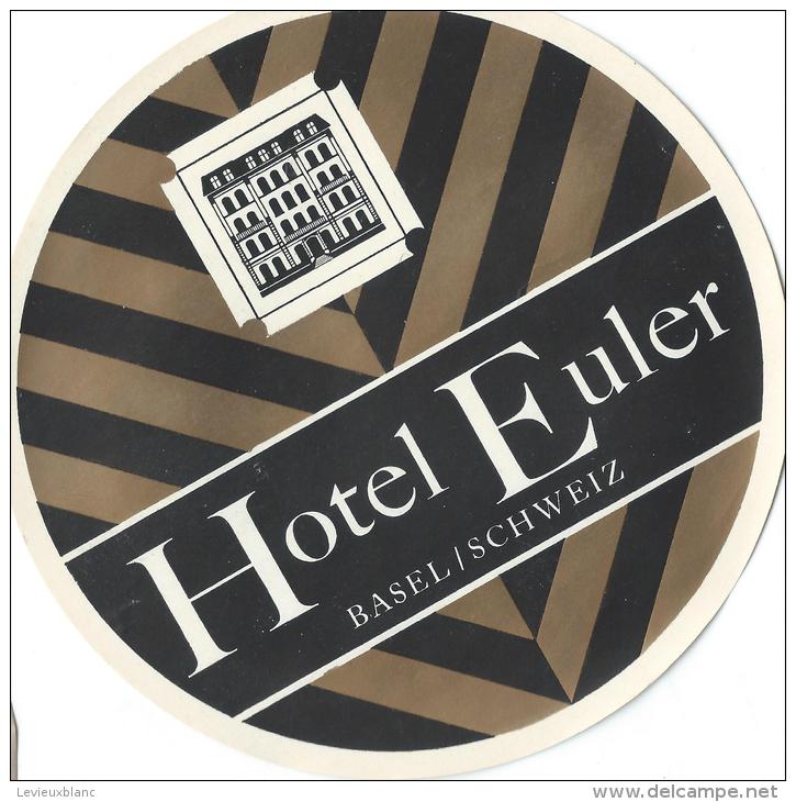 Hotel Euler/Basel//Suisse/Vers 1945-55       EVM20 - Adesivi Di Alberghi