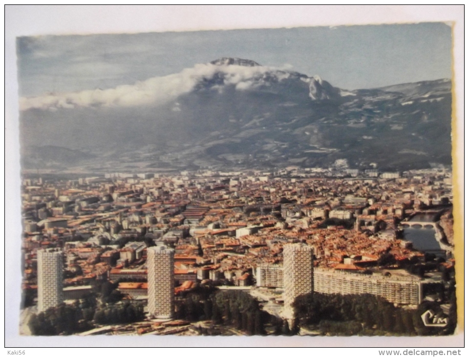 GRENOBLE QUARTIER DE L ILE VERTE VUE AERIENNE - Grenoble