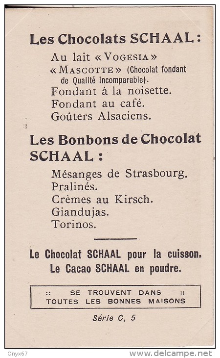 IMAGE CHOCOLAT SCHAAL- Format  70 X 45mm - Série C - 5 - SELESTAT (Bas-Rhin) Rue De La Porte De Breisach - Autres & Non Classés