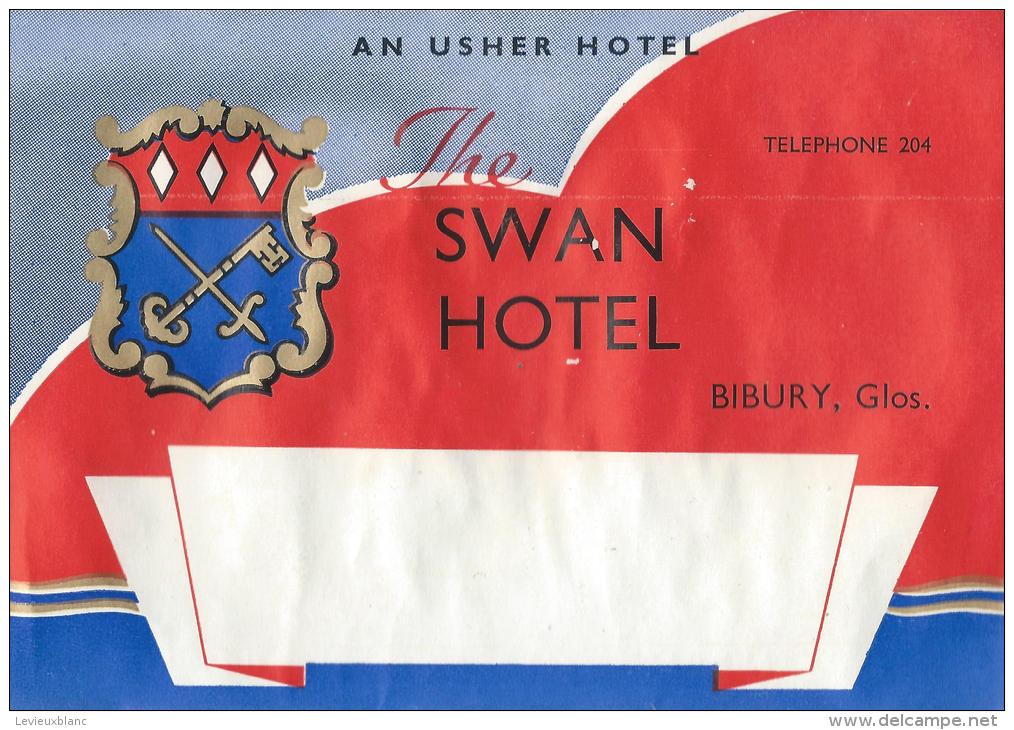 Swan Hotel/An Huster Hotel/BIBURY/Glos./Anglet ErreVers 1945-1955       EVM43 - Hotelaufkleber