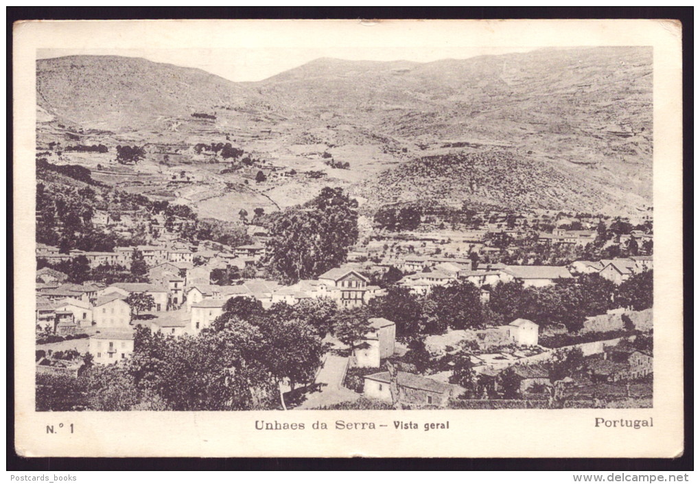 UNHAES/UNHAIS DA SERRA / COVILHÃ / CASTELO BRANCO / PORTUGAL. Vista Geral. Postal N&ordm; 1. Old Postcard. - Castelo Branco