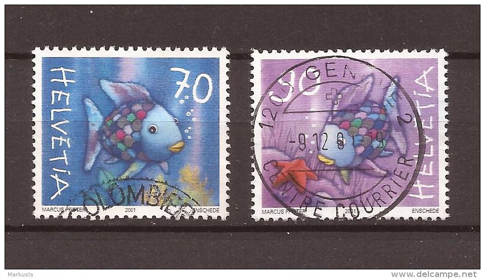 2001 ZNr 1027-1028 Série Complète "poissons Arc-en-ciel" - Gebraucht