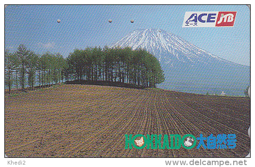 Télécarte  Japon - JTB - Volcan MONT FUJI - Vulcan Mountain Japan Phonecard - Vulkan Berg Telefonkarte - 679 - Montagnes