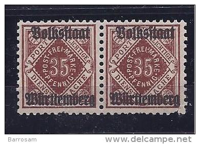 Württemberg1919: Michel Dienst.142mnh**pair Cat.Value20euros - Neufs