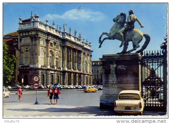 Torino - Piazza Castello E Palazzo Madama - Formato Grande Viaggiata - S - Orte & Plätze