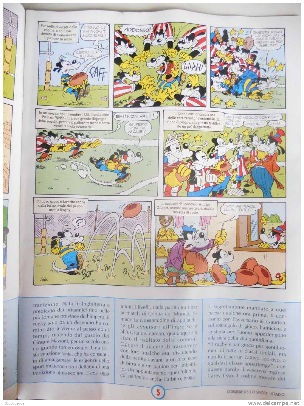 TOPOLINO SPORT SPECIALE RUGBY DEL 1994 - Rugby