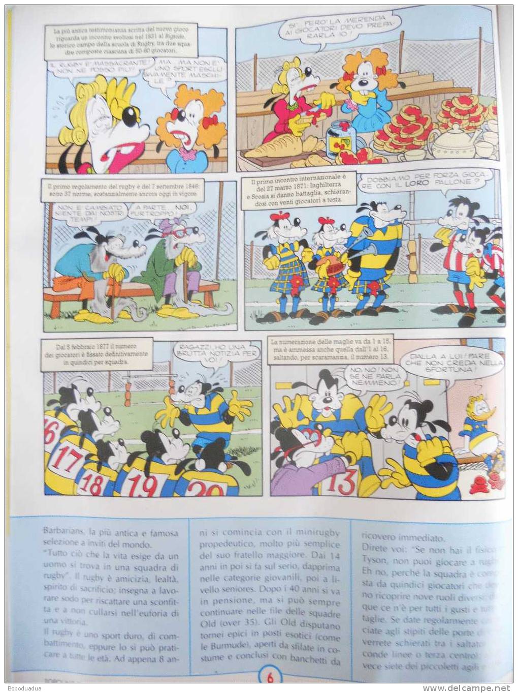 TOPOLINO SPORT SPECIALE RUGBY DEL 1994