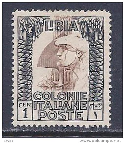 Libya, Scott # 47 Mint Hinged Roman Legionary, 1924, Small Thin - Libya
