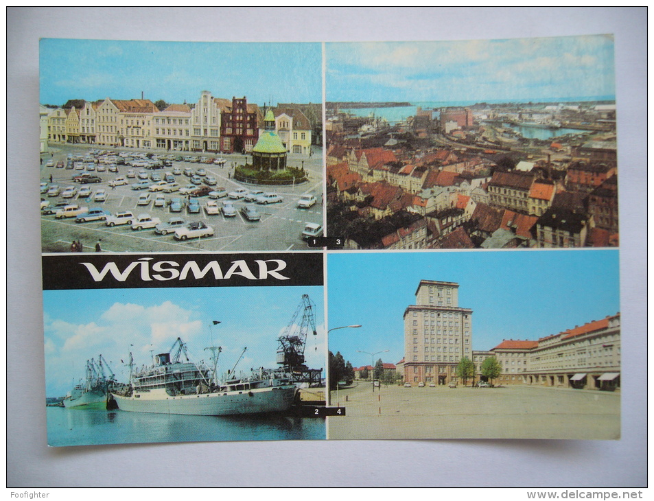 Germany: Wismar - Am Markt Im Überseehafen Platz Des Friedens - 1970's Unused - Wismar