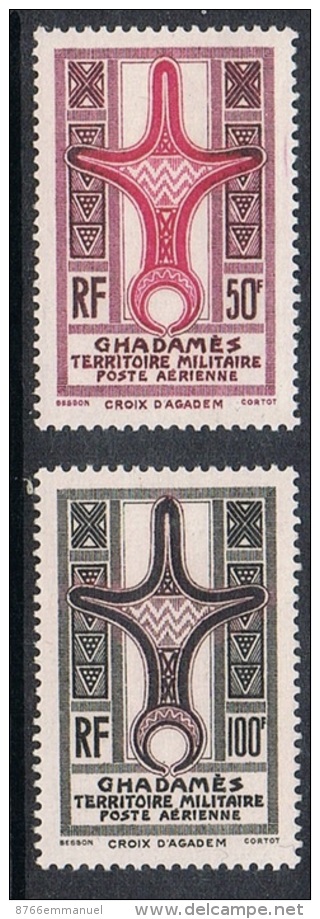 GHADAMES AERIEN N°1 ET 2 N** - Unused Stamps