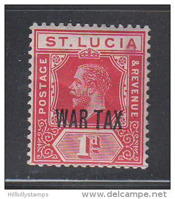 St Lucia  Scott No.  MR2  Used  Year  1916 - St.Lucie (1979-...)