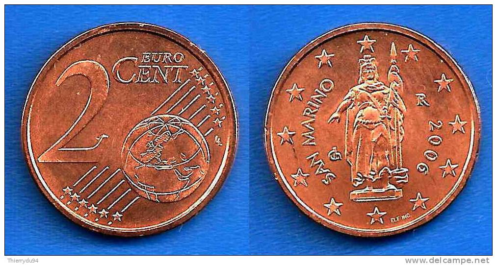 San Marin 2 Cent 2006 Neuf UNC San Marino Cents Paypal Moneybookers OK - San Marino