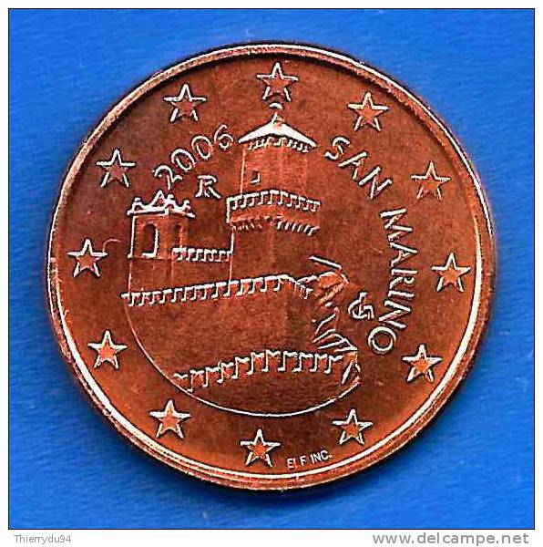 San Marin 5 Cent 2006 Neuf UNC San Marino Cents Paypal Moneybookers OK - San Marino