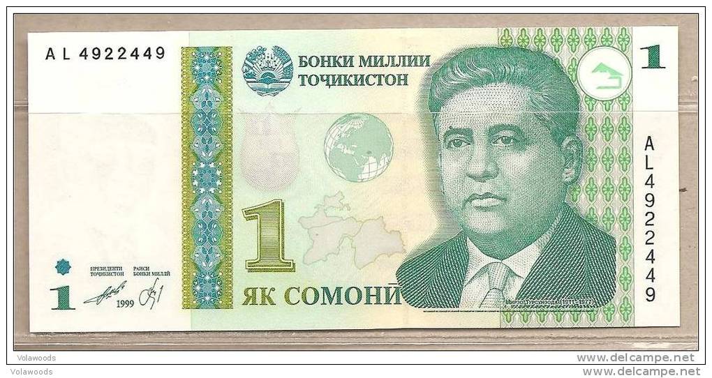 Tagikistan - Banconota Non Circolata Da 1 Somoni - 1999 - Tajikistan