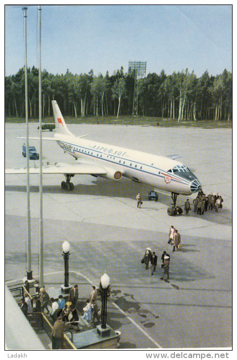 CARTE POSTALE RUSSIE # AVION TURBOJET # THE TU-104 - 1946-....: Moderne