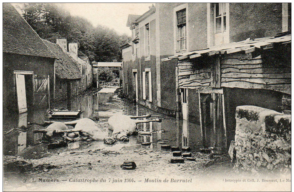 (45)  MAMERS - Catastrophe Du 7 Juin 1904 - Moulin De Barrutel - Mamers