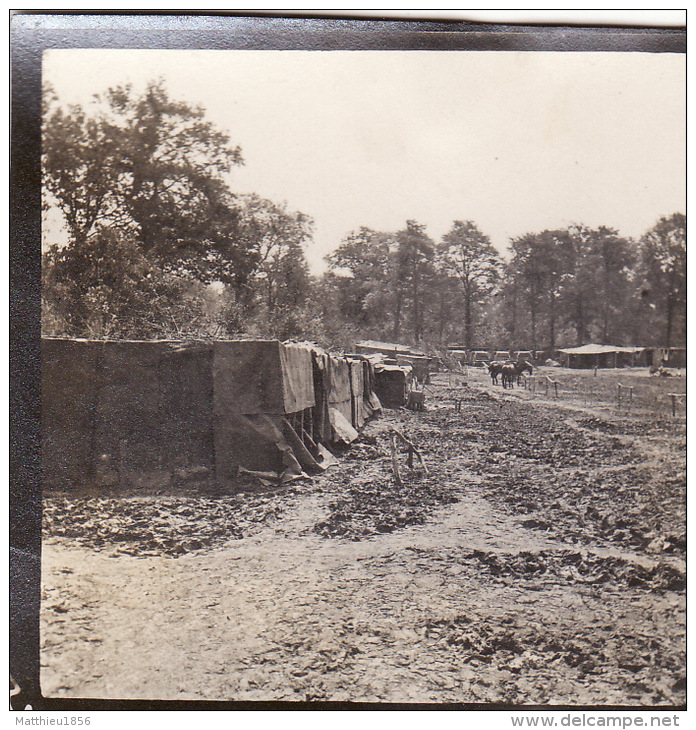 Photo Originale 1916 VERDUN - Un Bivouac Allemand (A48, Ww1, Wk1) - Other & Unclassified