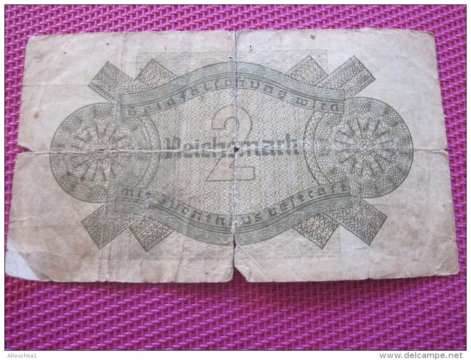 Note Bank  Banca Billet De Banque Bankrépublique Weimar Allemagne Deutschland 2 Mark - 2 Mark