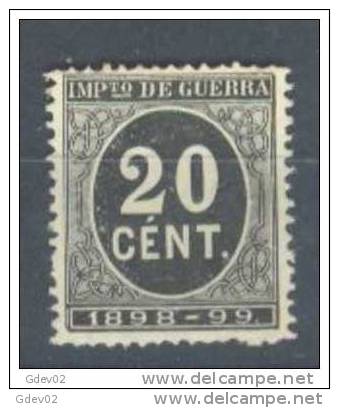 ES239-L3659TIG.España.Spain .Espagne. Cifras,Alfonso Xlll.1898.  (Ed  239) Sin Goma.MAGNIFICO - Kriegssteuermarken
