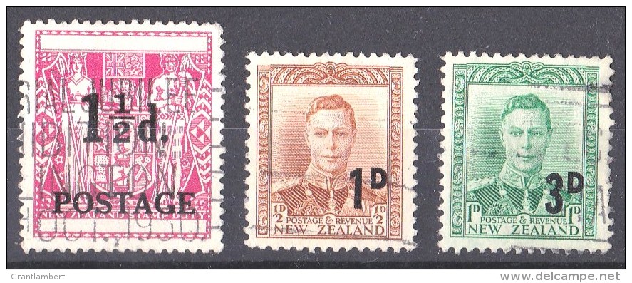 New Zealand 1950, 1952 Surcharges Used - - Used Stamps