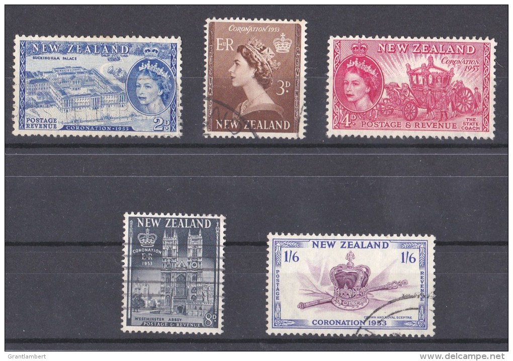 New Zealand 1953 Coronation Set Of 5 Used - Used Stamps